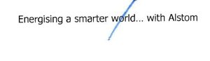 Trademark Energising a smarter world .. . with Alstom