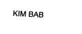 Trademark KIM BAB