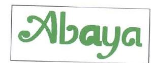 Trademark ABAYA