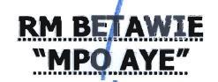 Trademark RM BETAWIE "MPO AYE"