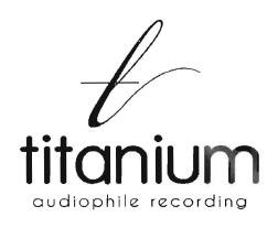 Trademark TITANIUM AUDIOPHILE RECORDING + LOGO