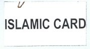 Trademark ISLAMIC CARD