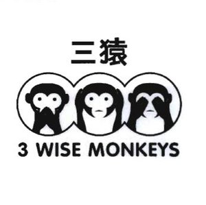 Trademark 3 WISE MONKEYS