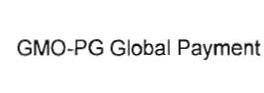 Trademark GMO-PG GLOBAL PAYMENT