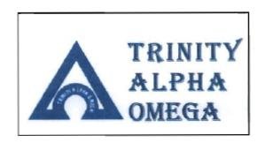 Trademark TRINITY ALPHA OMEGA + Logo