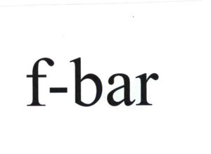 Trademark f-bar