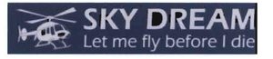 Trademark SKY DREAM Let me fly before I die