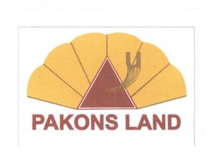 Trademark PAKONS LAND + logo