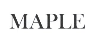 Trademark MAPLE