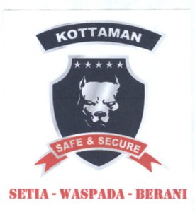 Trademark KOTTAMAN SAFE & SECURE SETIA - WASPADA - BERANI