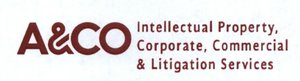 Trademark "A&CO Intellectual Property, Corporate, Commercial & Litigation Services"