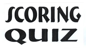 Trademark SCORING QUIZ