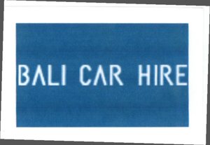 Trademark BALI CAR HIRE