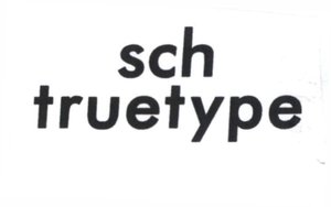 Trademark sch truetype