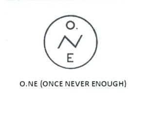 Trademark O.NE ONCE NEVER ENOUGH dan Lukisan