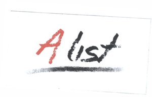 Trademark A LIST + LOGO