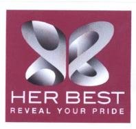 Trademark HER BEST REVEAL YOUR PRIDE + LOGO