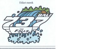 Trademark 737 BALI THE FALLS + LOGO = Suatu Penamaan