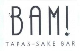 Trademark BAM TAPAS - SAKE BAR BAM