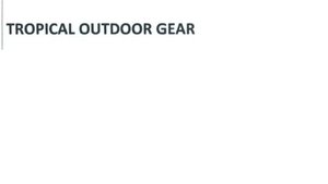 Trademark TROPICAL OUTDOOR GEAR