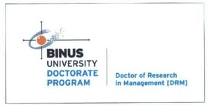 Trademark BINUS UNIVERSITY Doctorate Program - Doctor of Research in Management [DRM]