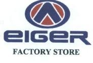 Trademark EIGER FACTORY STORE & LOGO