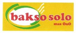 Trademark BAKSO SOLO MAS ONO