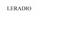 Trademark LERADIO