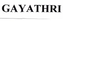 Trademark GAYATHRI