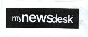 Trademark Logo MYNEWSDESK