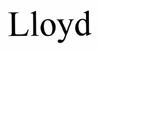 Trademark Lloyd