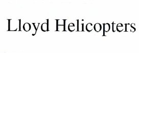 Trademark Lloyd Helicopters