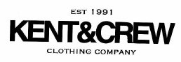 Trademark EST 1991 KENT&CREW CLOTHING COMPANY