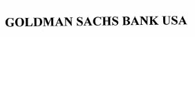 Trademark GOLDMAN SACHS BANK USA