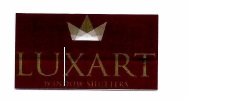 Trademark LUXART WINDOW SHUTTERS + LOGO