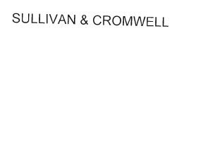 Trademark SULLIVAN & CROMWELL