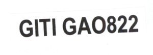 Trademark GITI GA0822