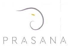 Trademark PRASANA + LOGO