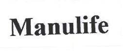 Trademark MANULIFE