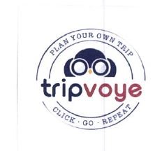 Trademark TRIPVOYE PLAN YOUR TRIP, CLICK, GO, REPEAT + LOGO