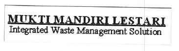 Trademark MUKTI MANDIRI LESTARI INTEGRATED WASTE MANAGEMENT SOLUTION