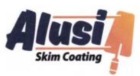 Trademark ALUSI SKIM COATING + LOGO