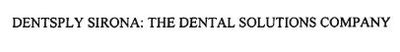 Trademark DENTSPLY SIRONA: THE DENTAL SOLUTIONS COMPANY