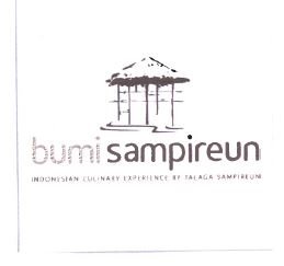 Trademark BUMI SAMPIREUN INDONESIA CULINARY EXPERIENCE BY TALAGA SAMPIREUN + LOGO