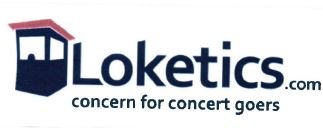 Trademark LOKETICS.COM CONCERN FOR CONCERT GOERS + LOGO