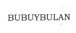 Trademark BUBUYBULAN