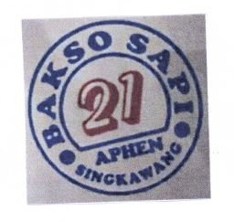 Trademark BAKSO SAPI 21 APHEN SINGKAWANG