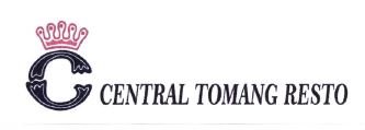 Trademark CENTRAL TOMANG RESTO + LOGO