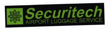 Trademark SECURITECH AIRPORT LUGGAGE SERVICE + LOGO