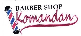 Trademark BARBER SHOP KOMANDAN + LOGO